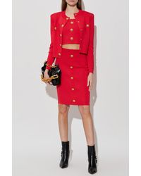 Balmain - Short Off-Shoulder Top - Lyst