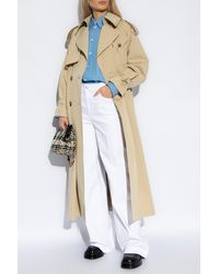 Alexander McQueen - Double-Breasted Trench Coat - Lyst
