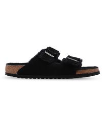 Birkenstock - 'arizona' Shearling Mules - Lyst
