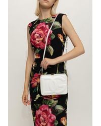 Dolce & Gabbana - Leather Shoulder Bag With Logo - Lyst