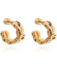 COACH - Brass Earrings - Lyst