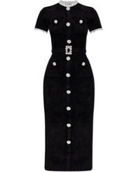 Self-Portrait - Dress With Lace Inserts - Lyst
