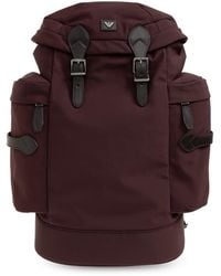 Emporio Armani - Backpack With Applique And Logo - Lyst