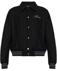 Amiri - Wool Jacket With Logo - Lyst