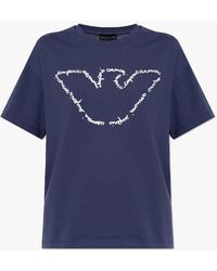 Emporio Armani - Logo T-shirt, - Lyst