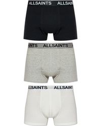 AllSaints - 3-Pack Of Boxers - Lyst