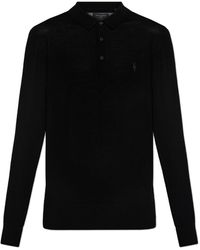 AllSaints - Polo Sweater Mode - Lyst