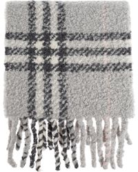 Burberry - Scarf With A Check Pattern - Lyst