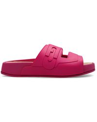 Furla Platform Slides - Pink