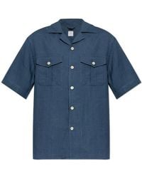 Eleventy - Linen Shirt With Pockets - Lyst