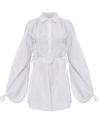 Blumarine - Dress With Floral Motif Appliqué - Lyst