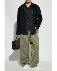 Loewe - Wool Jacket With Embossed Logo On The Pocket - Lyst