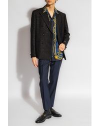 Versace - Double-breasted Blazer, - Lyst