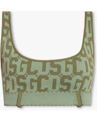 Gcds - Cropped Top With Monogram - Lyst