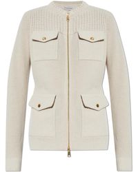 Moncler - Cardigan With A Down Back - Lyst