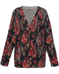 R13 - Cardigan With A Vintage Effect - Lyst