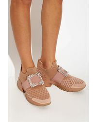 Roger Vivier - Sports Shoes With Shimmering Crystals - Lyst