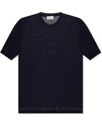 Saint Laurent - T-Shirt With Logo - Lyst