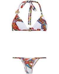 Dolce & Gabbana - Two-Piece Swimsuit With 'Carretto' Print - Lyst