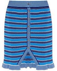 Ganni - Skirt Finished With A Ruffle - Lyst