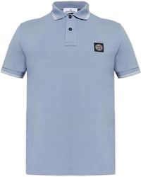 Stone Island - Polo With Logo Patch - Lyst