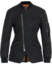 DSquared² - Quilted Jacket With Logo - Lyst