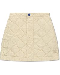 Burberry - Quilted Skirt, - Lyst