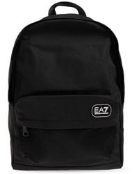 EA7 - Backpack With A Logo Patch - Lyst