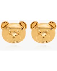 Moschino - Clip-on Earrings With Teddy Bear Head, - Lyst