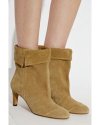 Isabel Marant - "Eldra" Suede Heeled Ankle Boots - Lyst