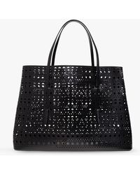 Alaïa - ‘Mina’ Openwork Shopper Bag - Lyst