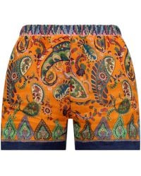 Etro - Patterned Shorts - Lyst
