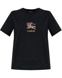 Burberry - T-Shirt With Print - Lyst