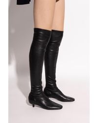 TOTEME - Leather Heeled Boots - Lyst