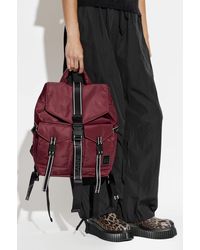 Ganni - Backpack With Logo Patch - Lyst