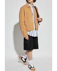 McQueen - Cotton Jacket With Logo Patch - Lyst