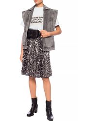 Burberry Pleated Skirt Black