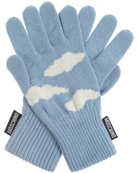 Moschino - Gloves With A Logo Patch - Lyst