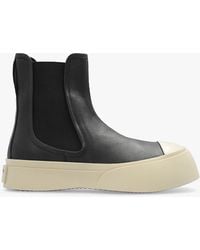 Marni - 'Pablo' Leather Ankle Boots - Lyst