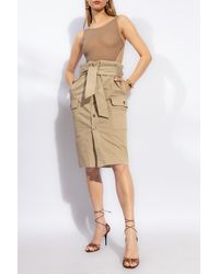 Saint Laurent - Cargo Skirt, - Lyst