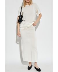 TOTEME - Long Sweater With A Round Neckline - Lyst