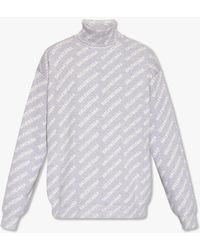Balenciaga - Patterned Turtleneck Sweater - Lyst