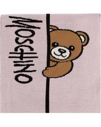 Moschino - Scarf With A Characteristic Teddy Bear Motif - Lyst