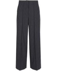 Rag & Bone - Creased Trousers With A Pinstripe Pattern - Lyst