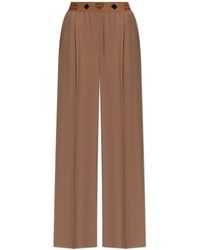 MCM - Wool Trousers - Lyst