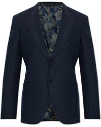 Etro - Blazer With Double Vent - Lyst