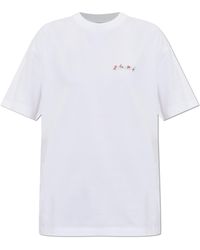 Off-White c/o Virgil Abloh - T-Shirt With A Colorful Printed Logo - Lyst