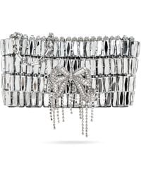 Self-Portrait - Clutch With Shimmering Crystals - Lyst