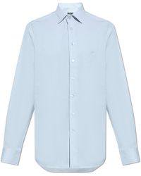 Etro - Shirt With Embroidered Logo - Lyst