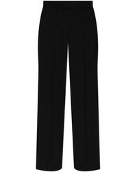 Versace - Wool Pleated Trousers - Lyst